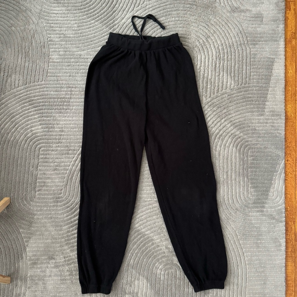 SKIMS black waffle sweats